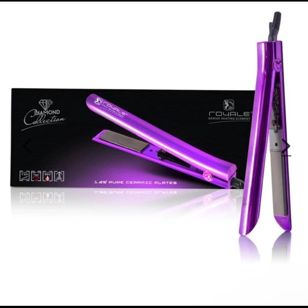 Limited Edition Royale Platinum Genius Heating Element Hair Straightener